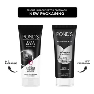 Previous -17% Pond's Bright Miracle Pure Detox Face Wash Product image Product image Pond’s Bright Miracle Pure Detox Face Wash With 10X Power Of Charcoal, 100g