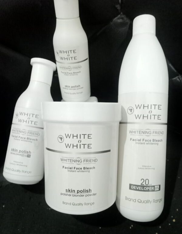 White O White Facial Face Bleach & Skin Polish Parlour Size